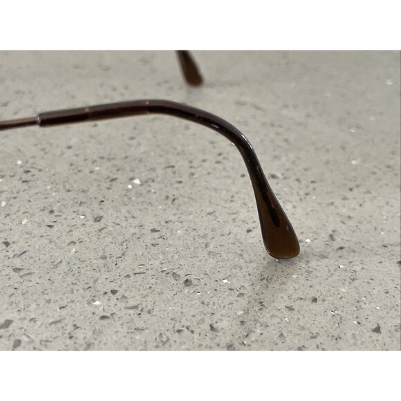 Safilo Elasta Eyeglasses Frames ONLY Italy 56-18-145 9HM 7115 Aviator Brown - Picture 5 of 14